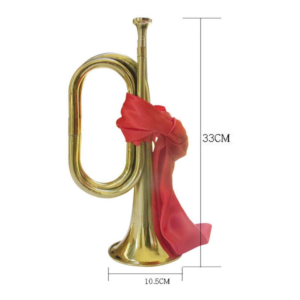 Musical Instrument Bugle - Standaard trompet, blaaspijp, muziekinstrument, 13 inch,