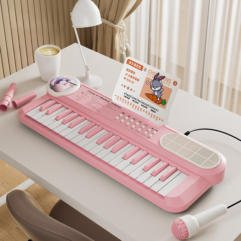 Musical Instrument Harmonium - 37-toetsen elektronisch pianotoetsenbord voor kinderen met