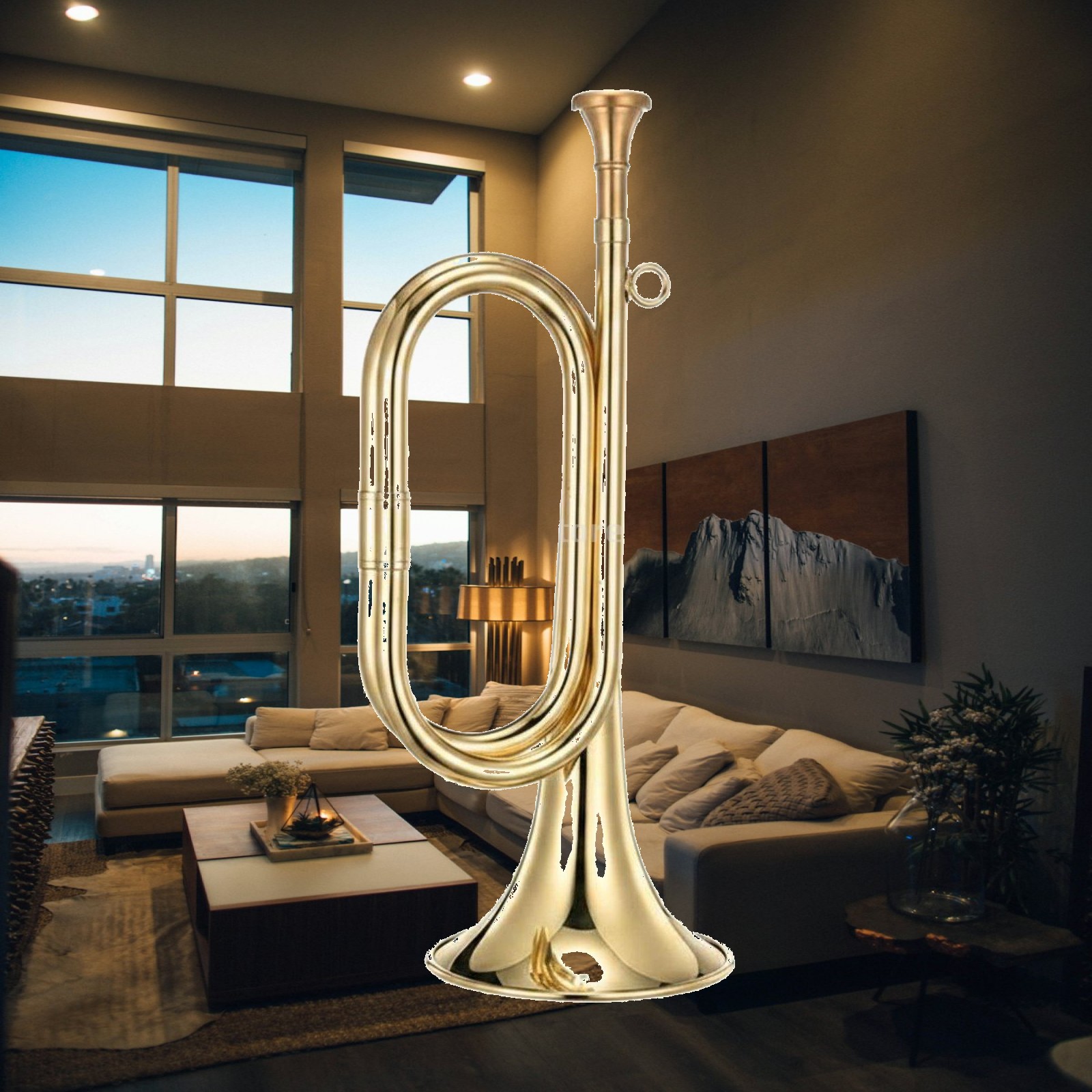 Draagbare kavaleriehoorn van m - Musical Instrument Bugle recensie en prijs